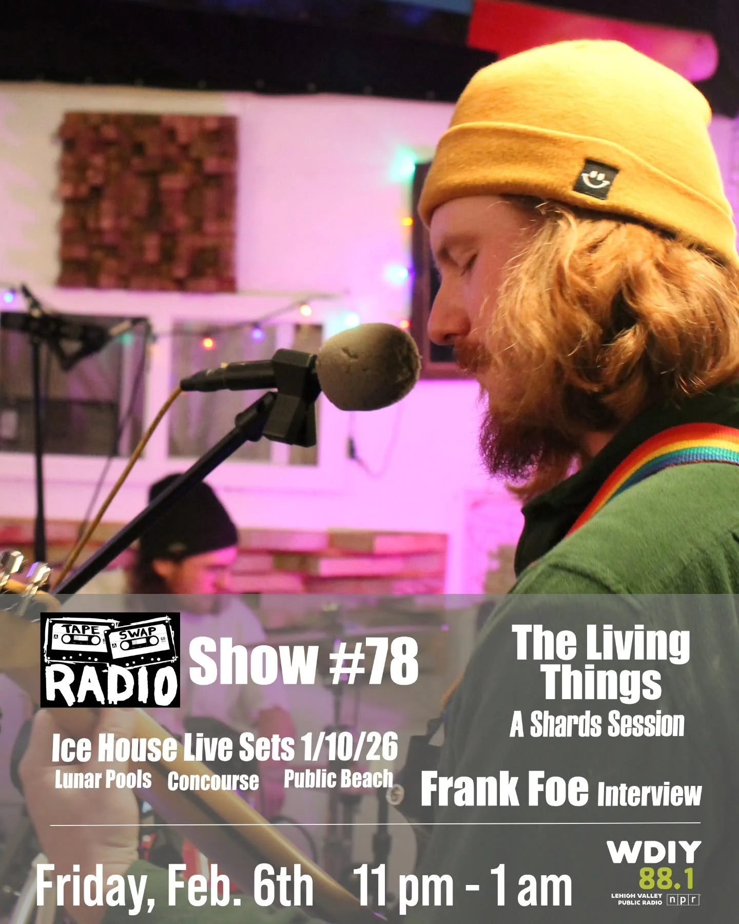 🔊 NEW SHOW ALERT &mdash; THIS FRIDAY 🔊

Wake up for the premiere of the Shards Session from LV garage-psych rock band @thalivingthings. 

We'll also listen to live sets recorded at the @icehouse.punkdiy live show from January 10, 2026 from @lunarpo