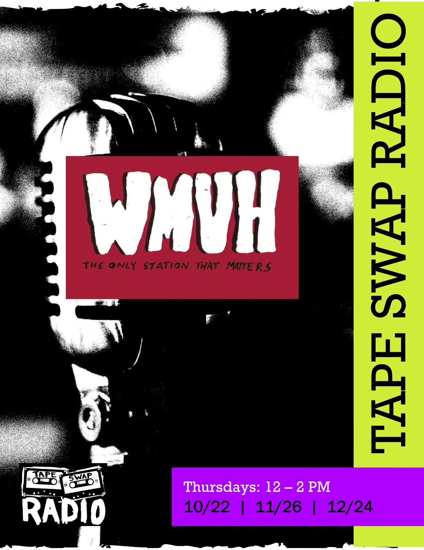 📻 Tape Swap is on the move on the radio dial 📡

We're excited to announce that, starting this week, Tape Swap's new  home on the radio is @wmuhfm! After beginning the show at WMUH 13 years ago, now feels like the right time for a reunion.

Hear Tap