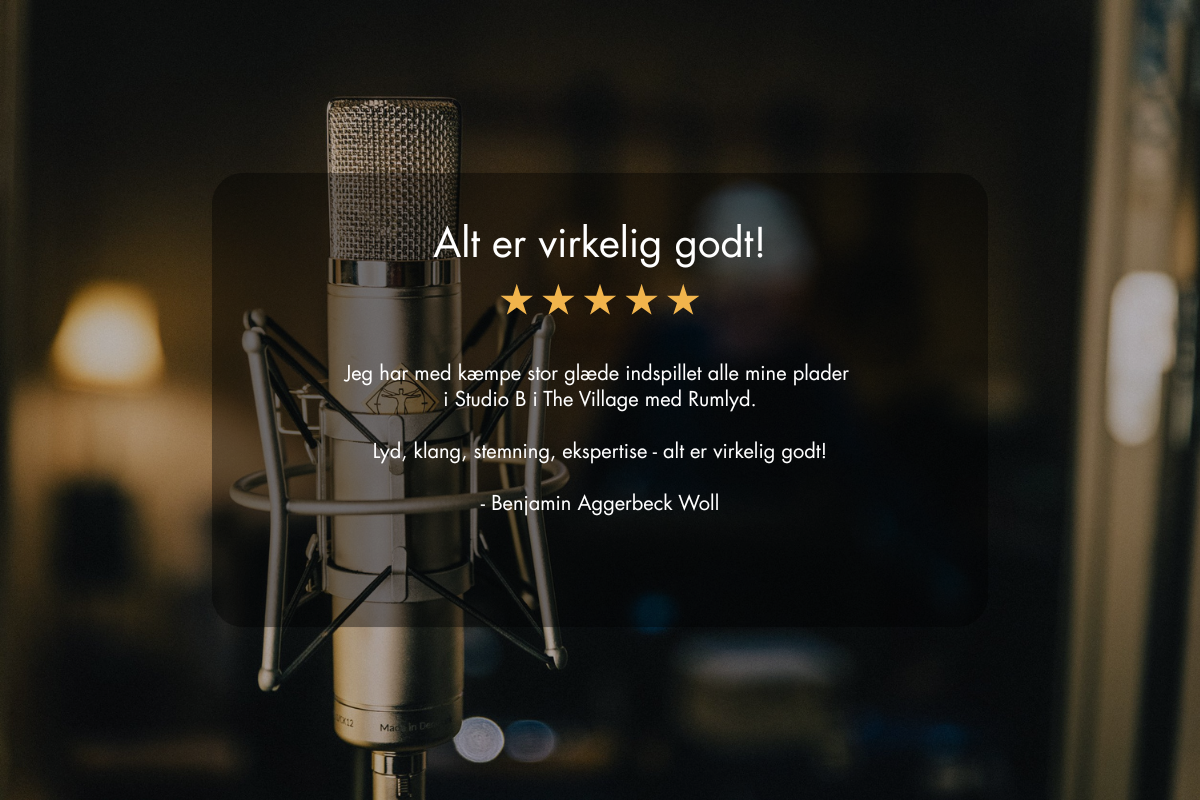 RUMLYD ANMELDELSE - BENJANMIN AGGERBECK