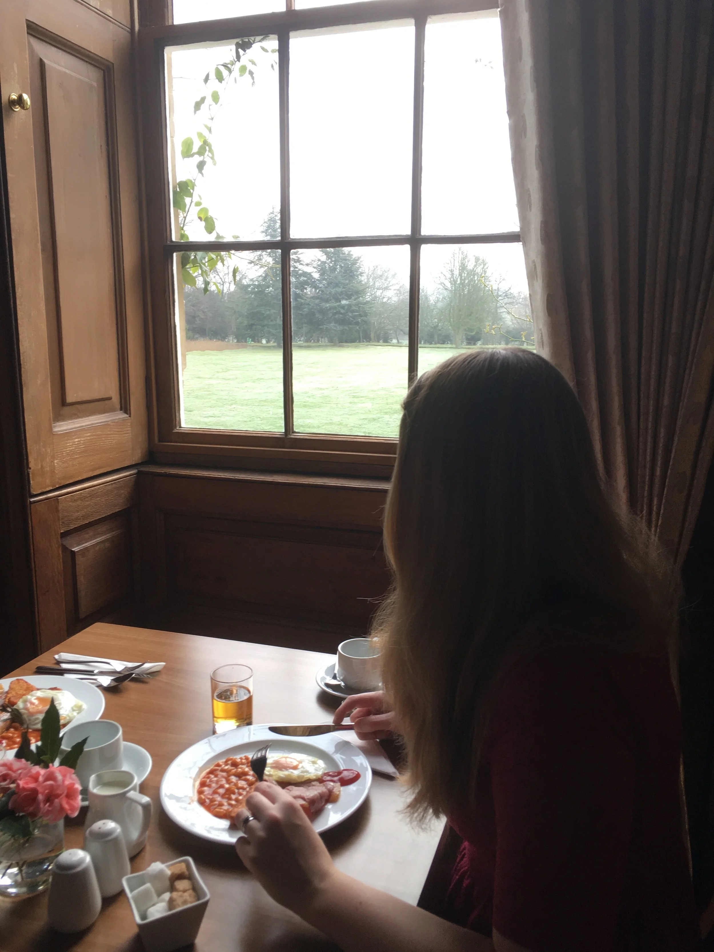 Chicheley Hall breakfast