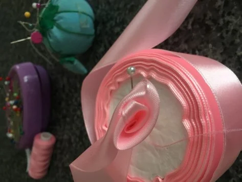 step 5 b how to make a ribbon rose
