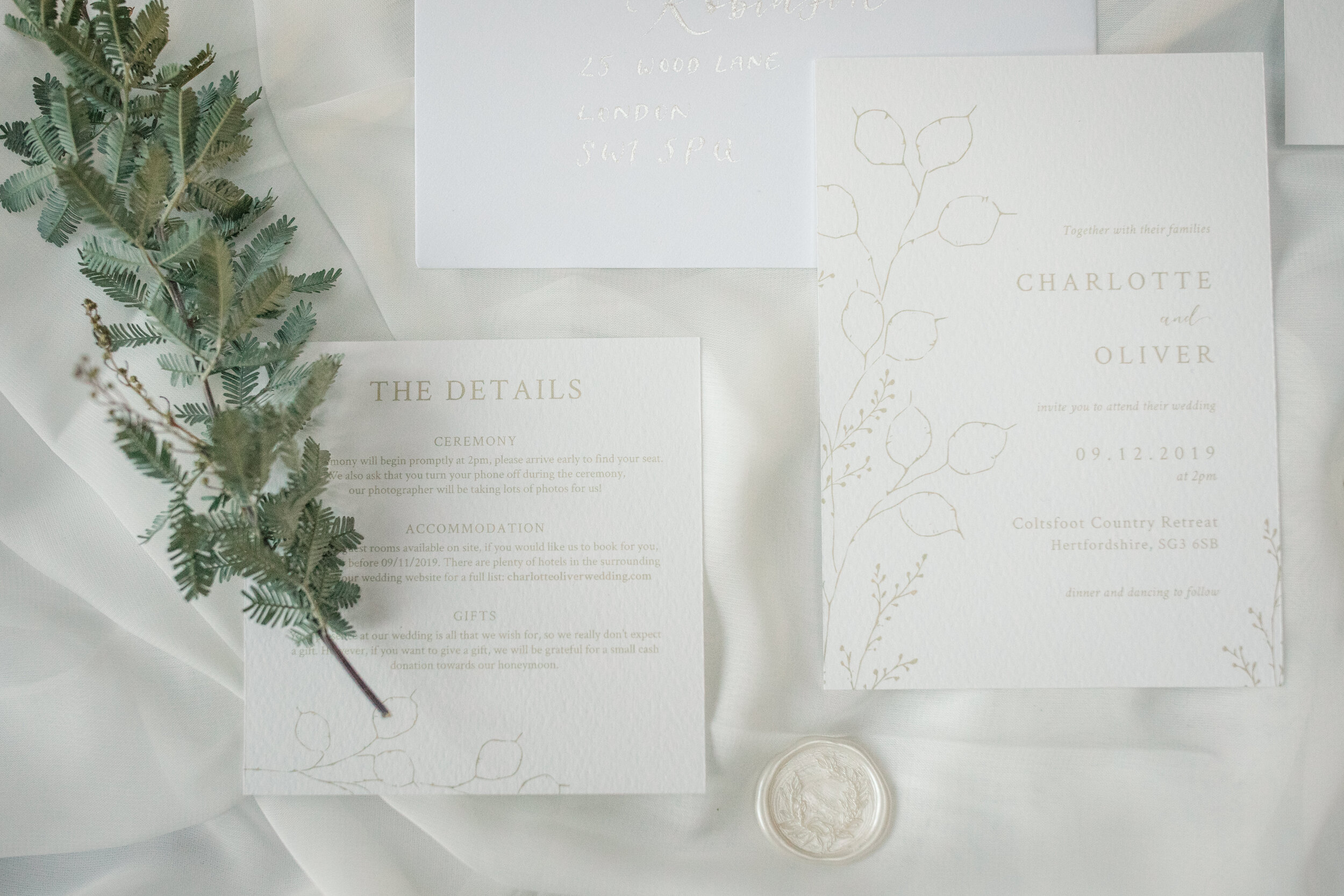 Christmas Inspiration_Winter Wedding_Coltsfoot Hertfordshire_Wedding Stationery_Olive & Millicent_Becky Harley Photography