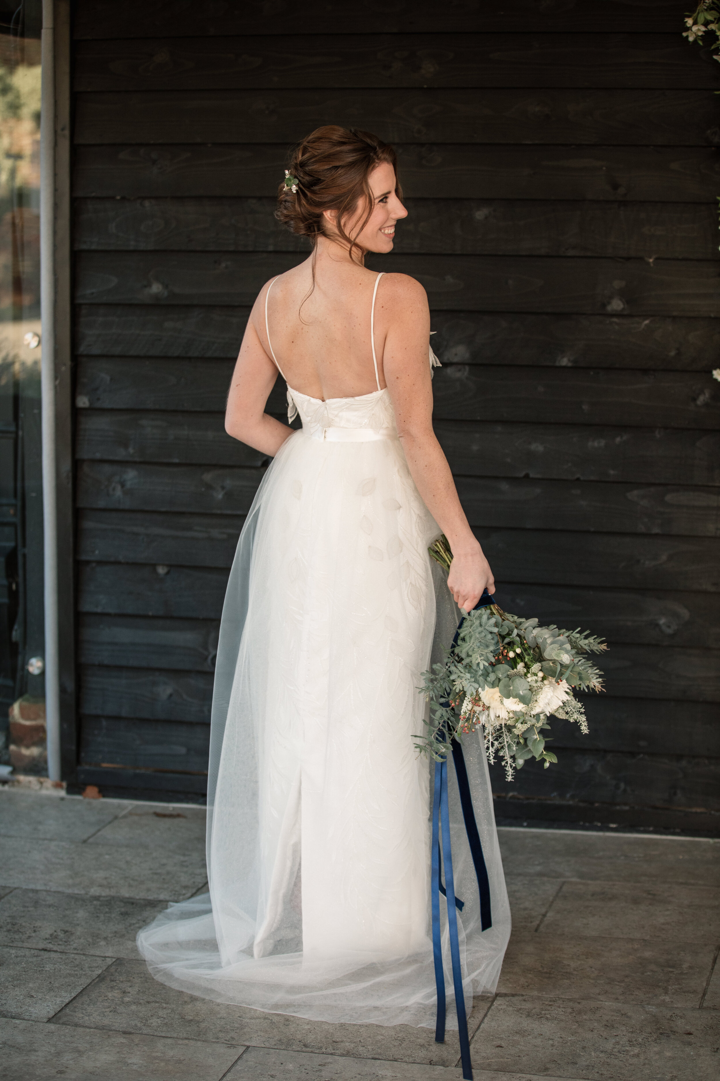 Christmas Inspiration_Winter Wedding_Coltsfoot Hertfordshire_Bride_Lace Bridal Gown_Lisa Lyons Bridal_Becky Harley Photography