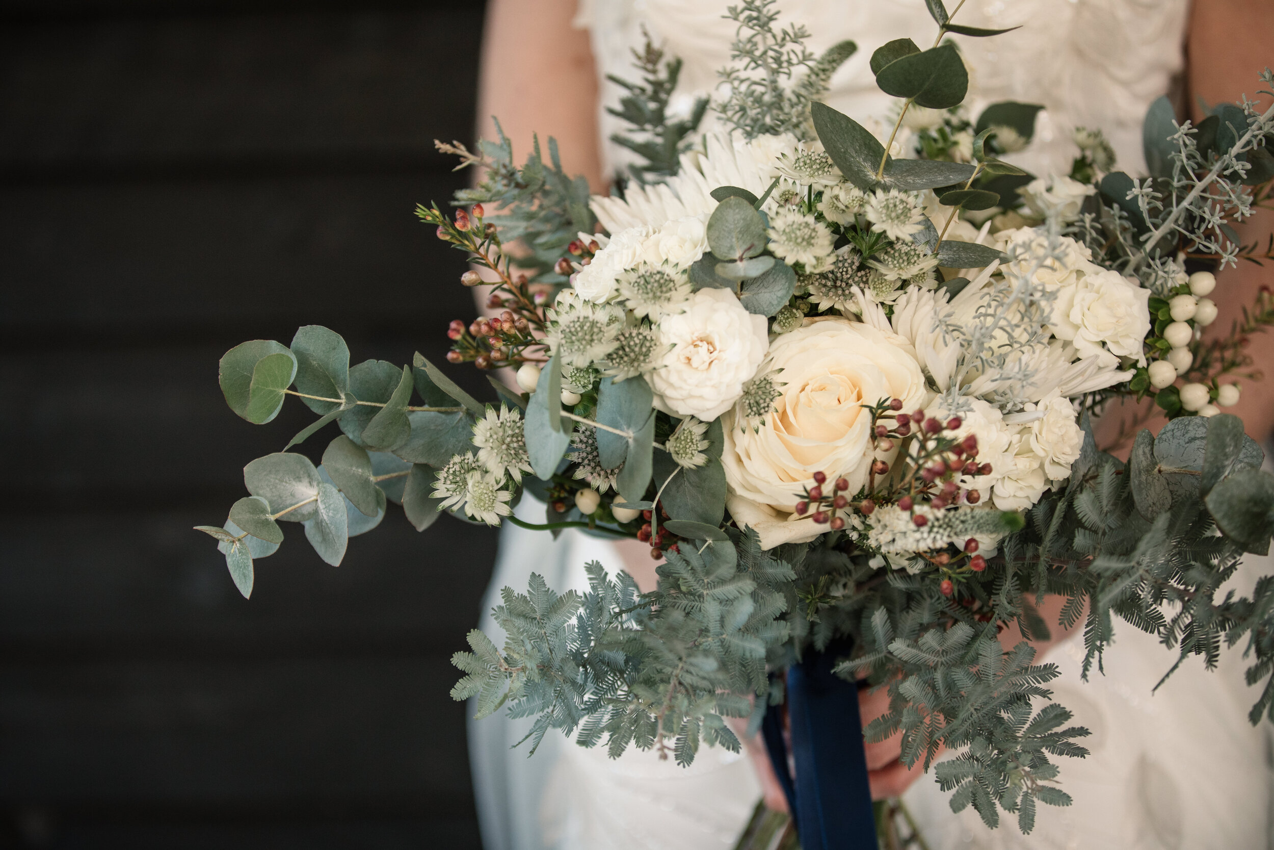 Christmas Inspiration_Winter Wedding_Coltsfoot Hertfordshire_Flowers_Bridal Bouquet_Queen and Eden_Becky Harley Photography