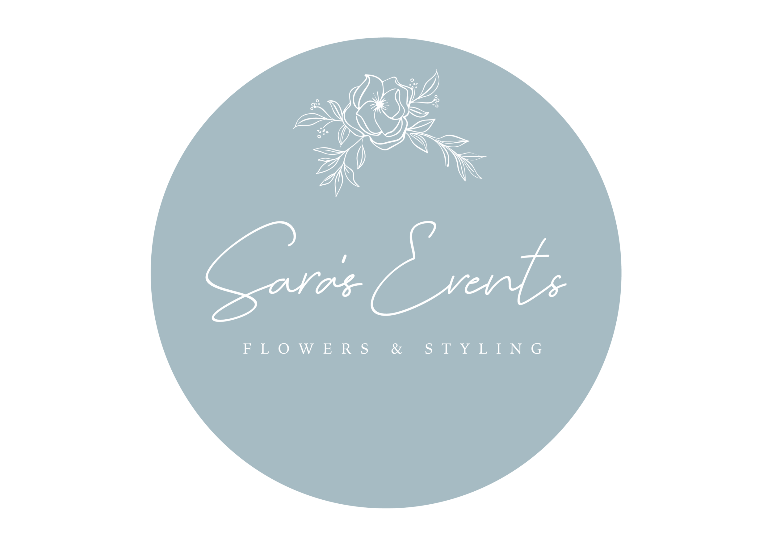 Sara's Events flowers logo hertforfshire