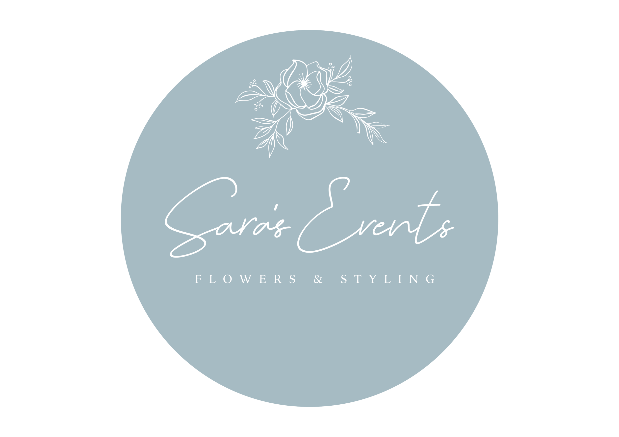 Sara's Events flowers logo hertforfshire