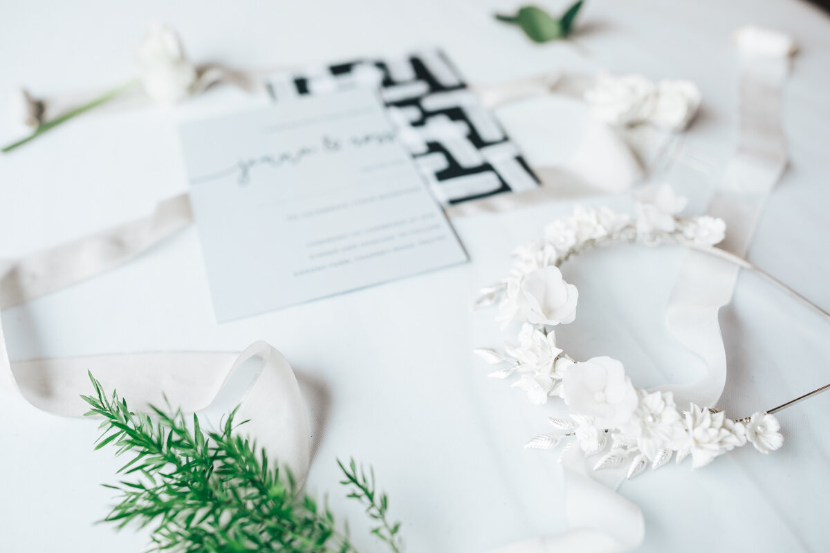 Gray and White Wedding Stationery_Claire Gray Designs_Nikkis Moments