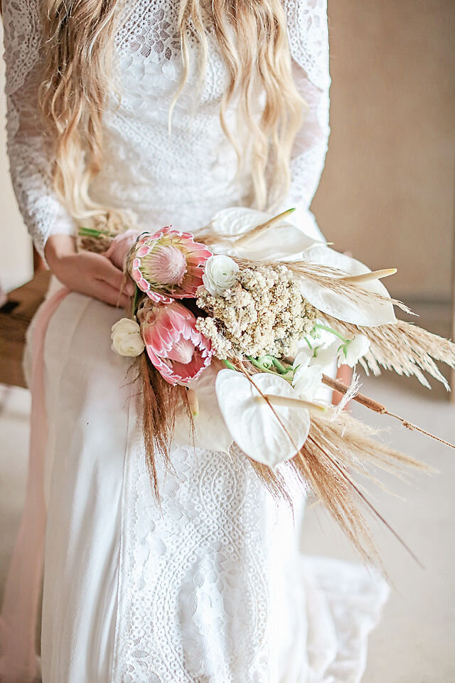 Tulum, Mexico_Wedding Elopement_Cream Bridal Flowers_Victoria Mitchell Photography