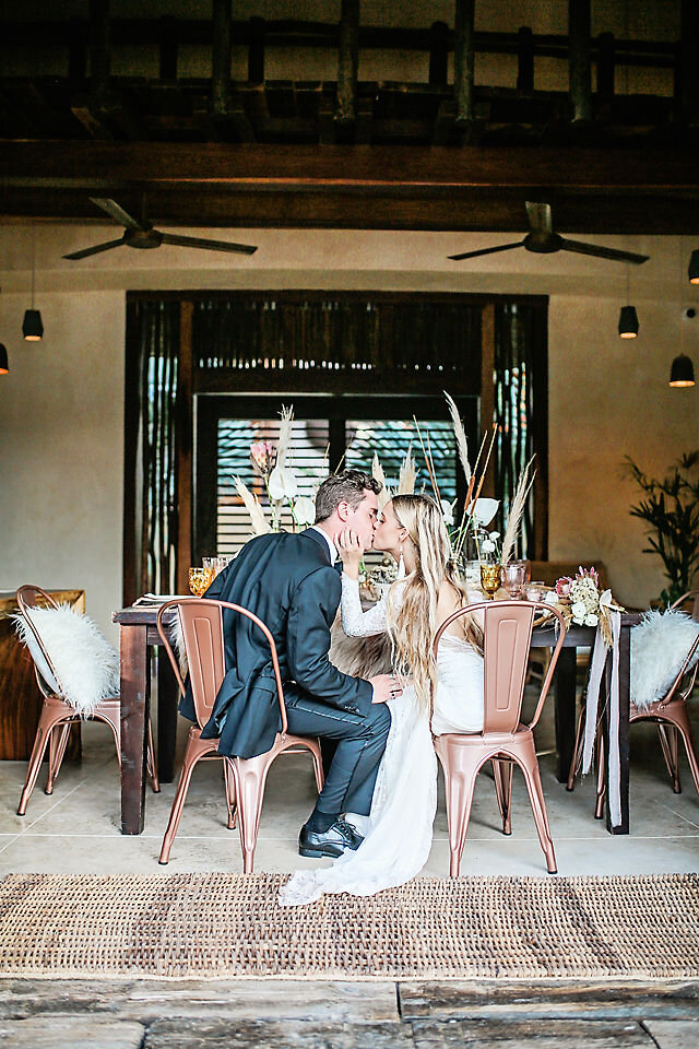 Tulum, Mexico_Wedding Elopement_Bride and Groom Table Styling_Victoria Mitchell Photography