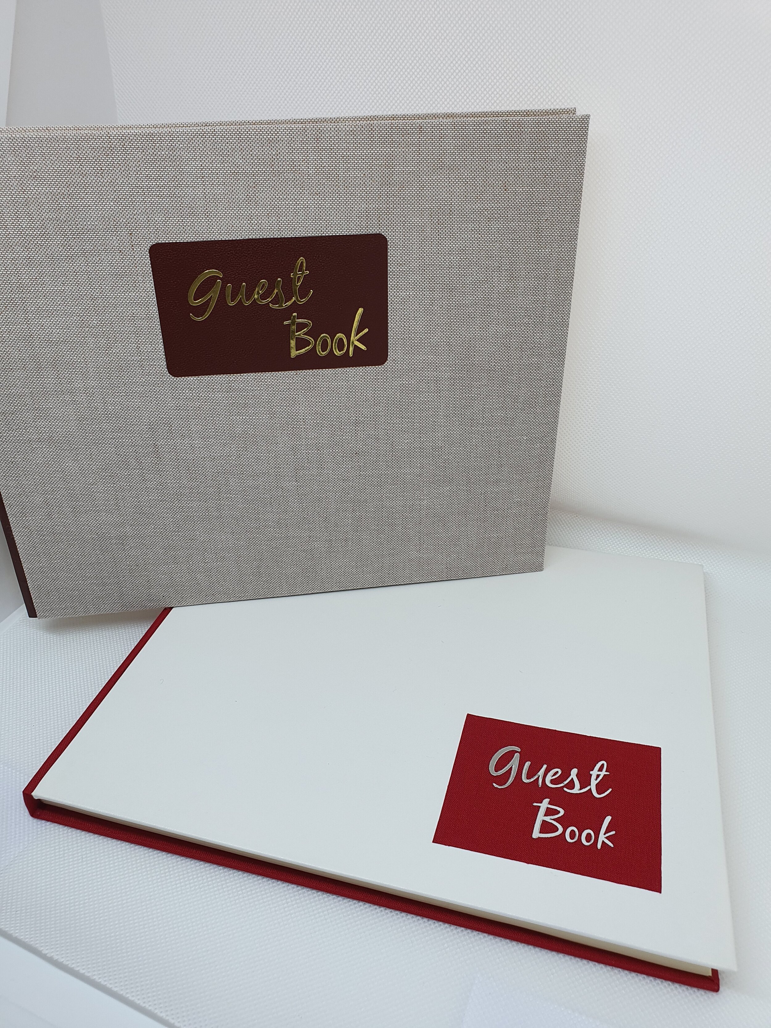 Wedding day momentos_Guest book_Red and White_Alis Paper