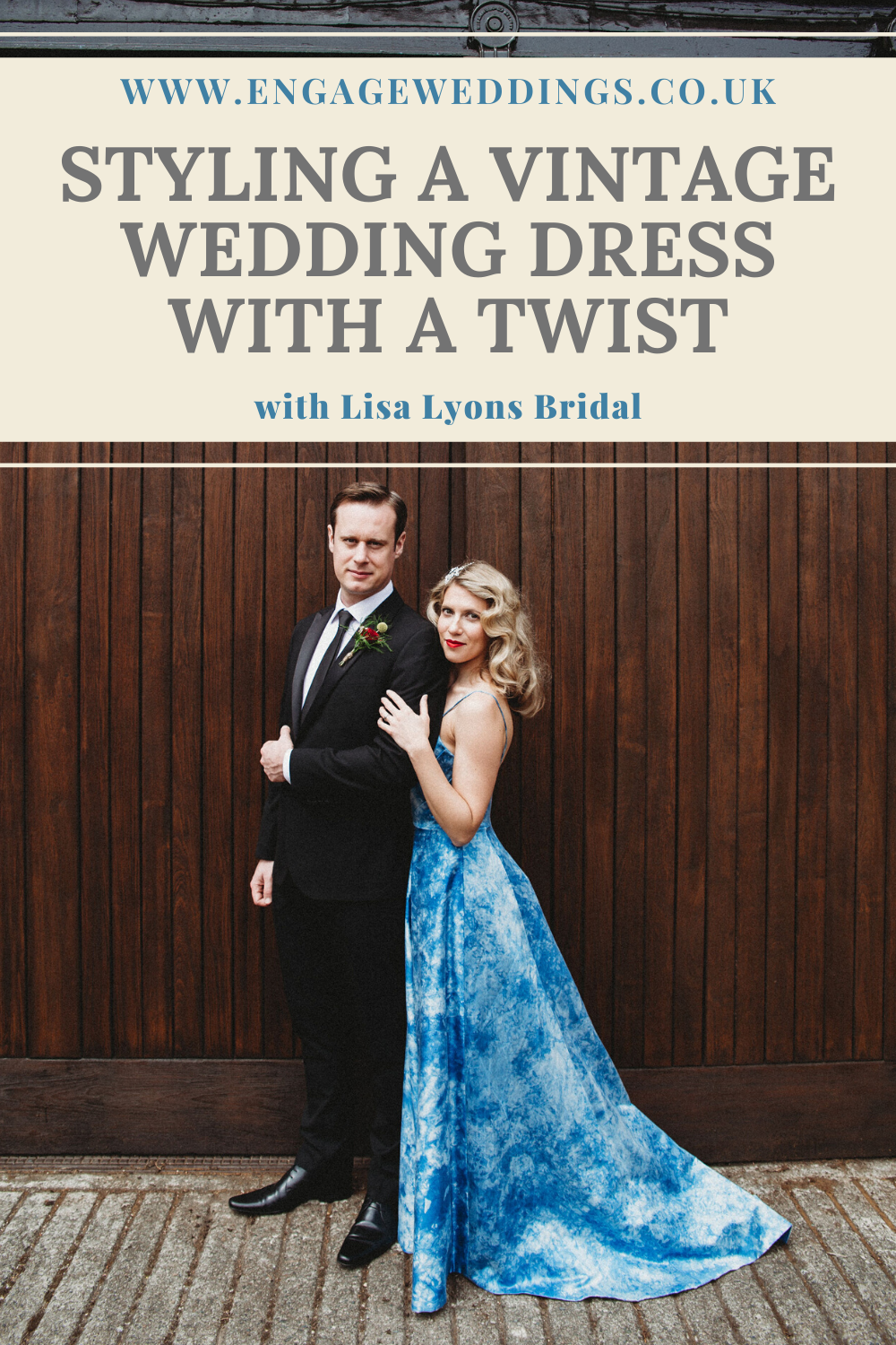 Styling a Vintage Wedding Dress with a twist_engageweddings.co.uk