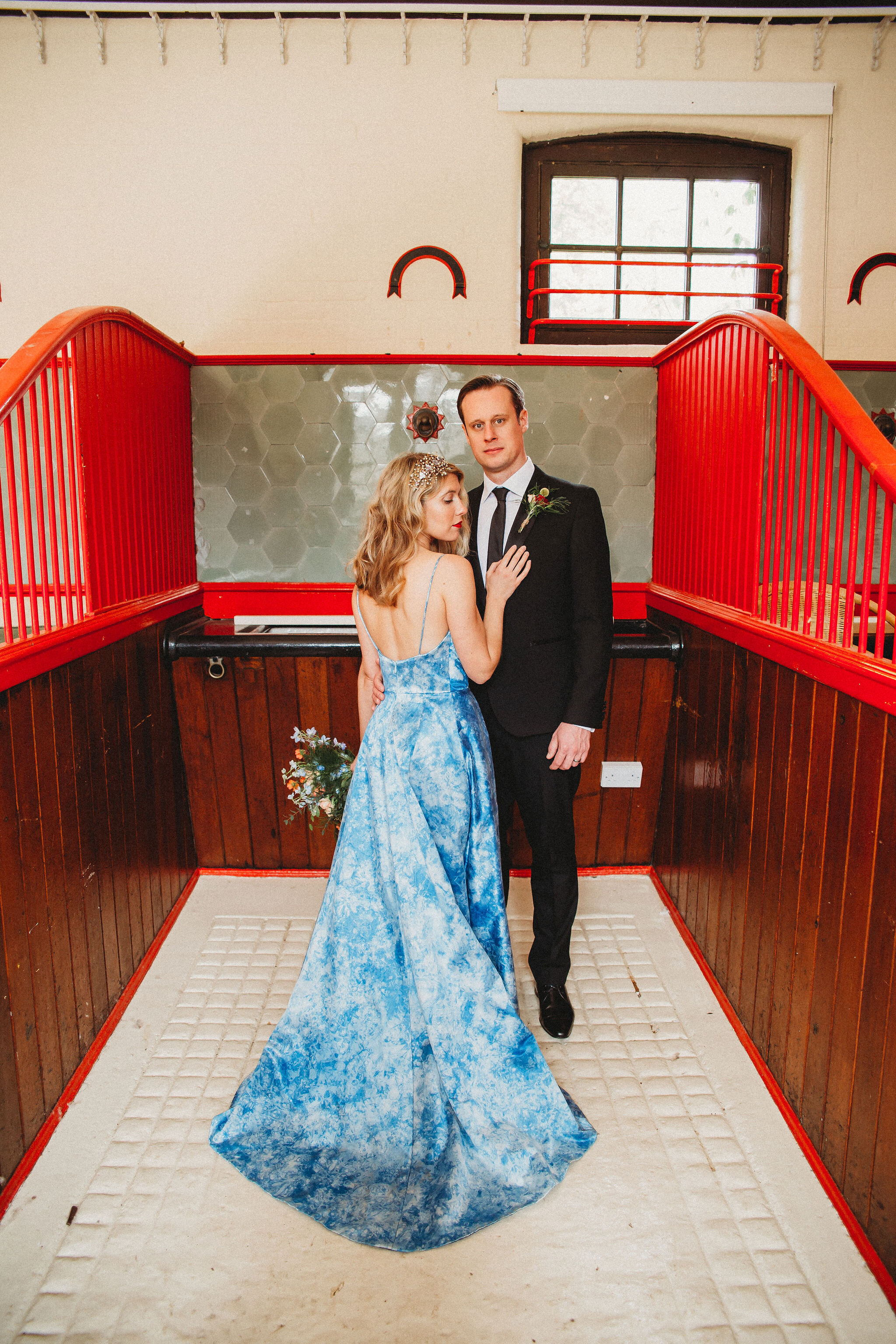 Blue Vintage Wedding Dress Inspiration_Lisa Lyons Bridalwear_Lauren Young Photography