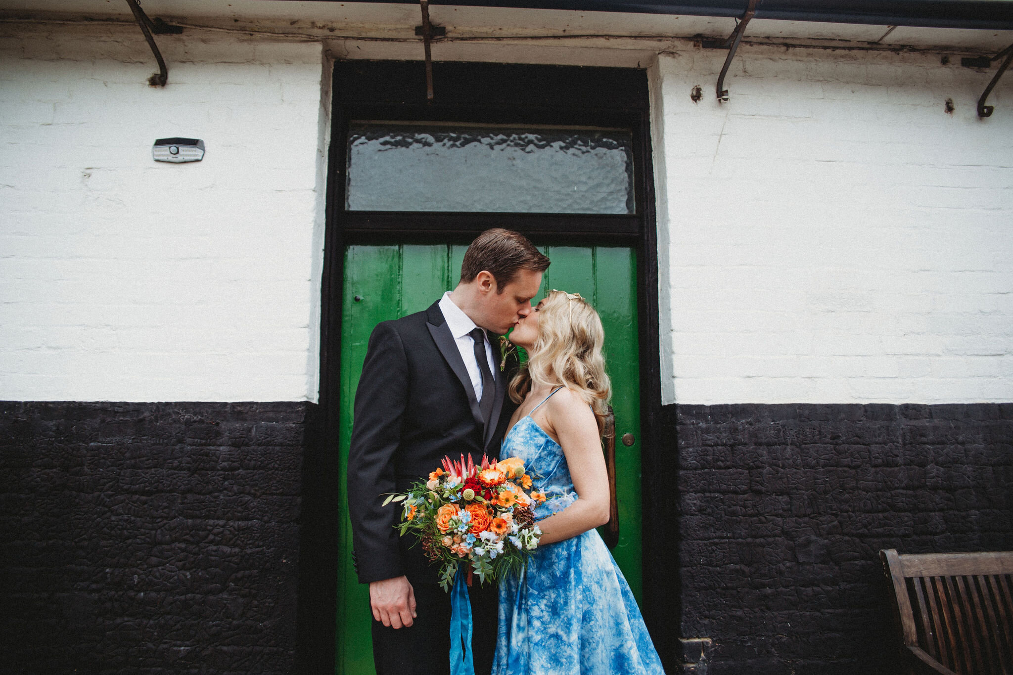 Blue Vintage Wedding Dress_Lisa Lyons Bridalwear_Lauren Young Photography