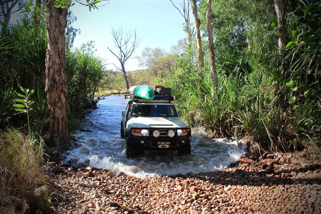 One of El Questro’s numerous water crossings
