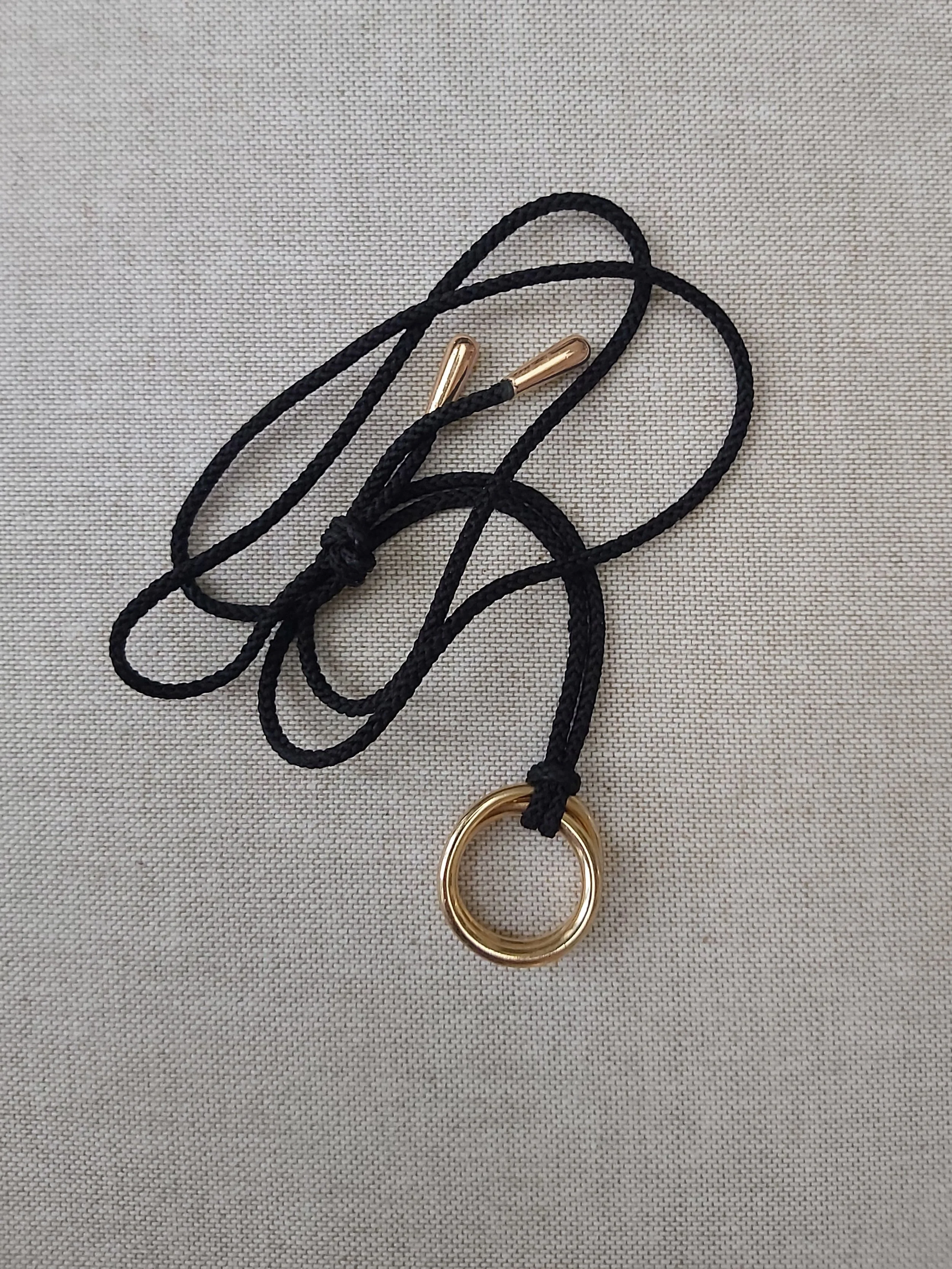 Necklace String with tear drop end caps