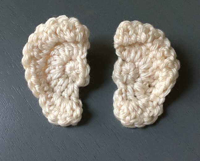 Human Ear Crochet Pattern