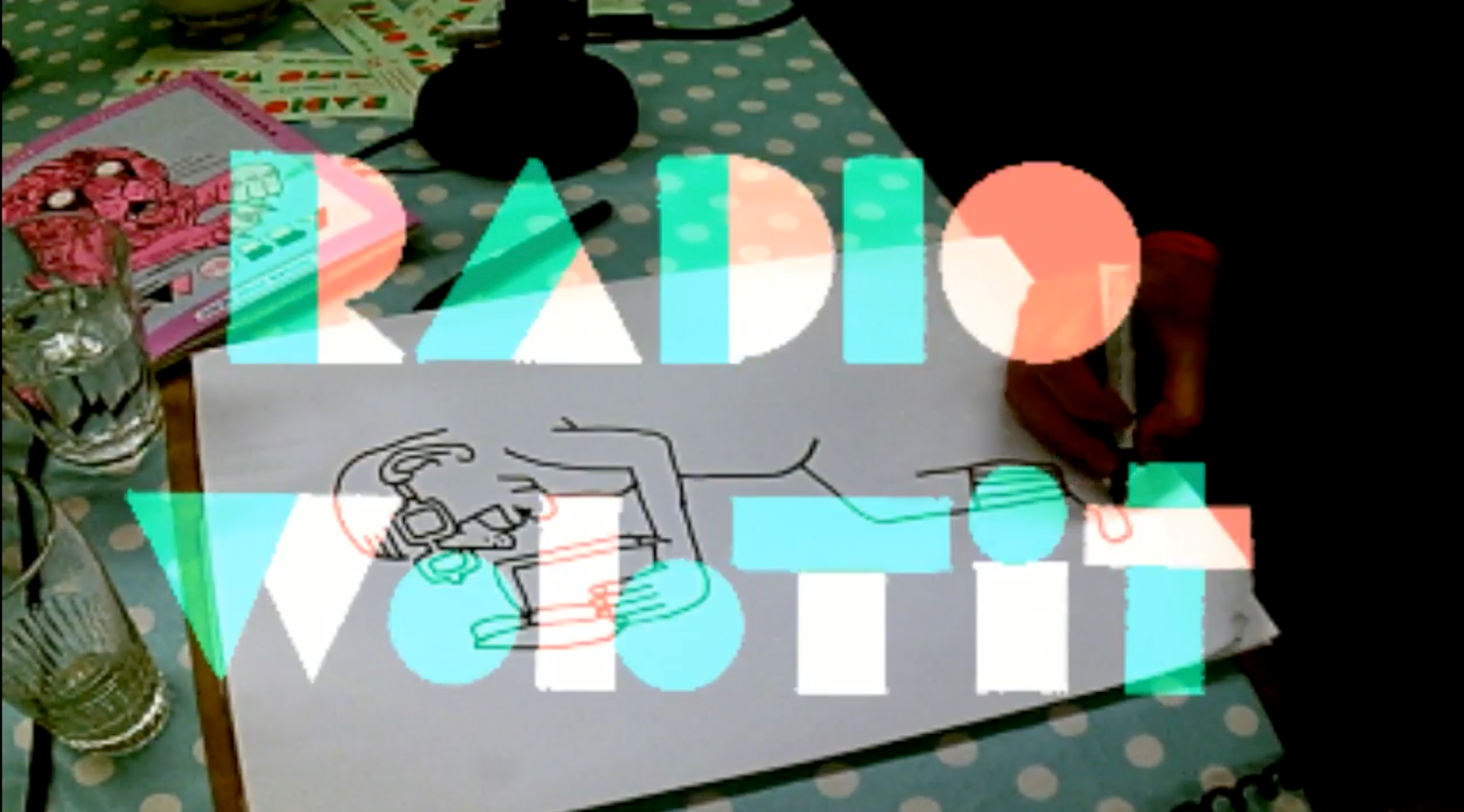 Nudist Radio illustrated by Jeroen de Leijer
