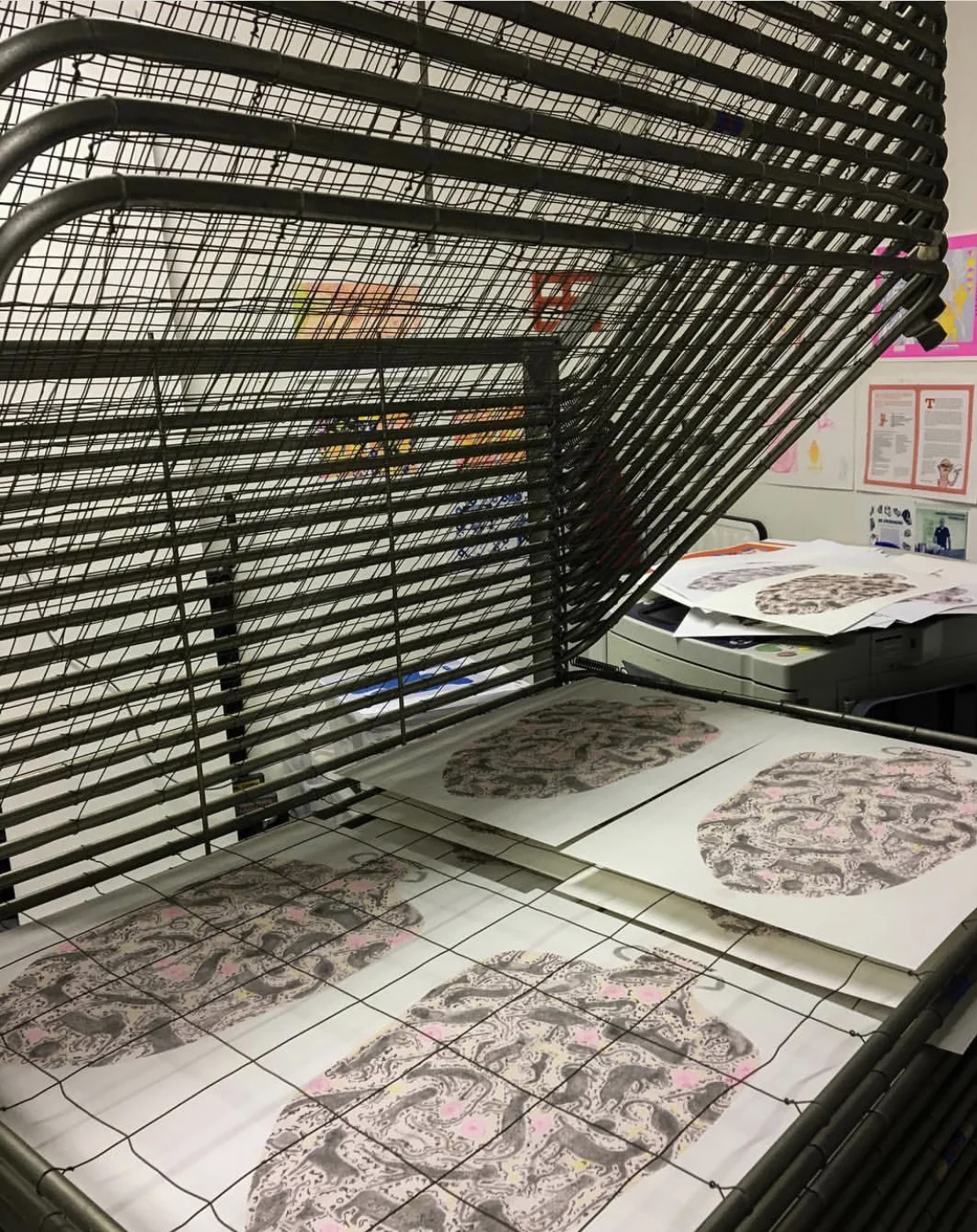 Risograph print by Nina van de Ven