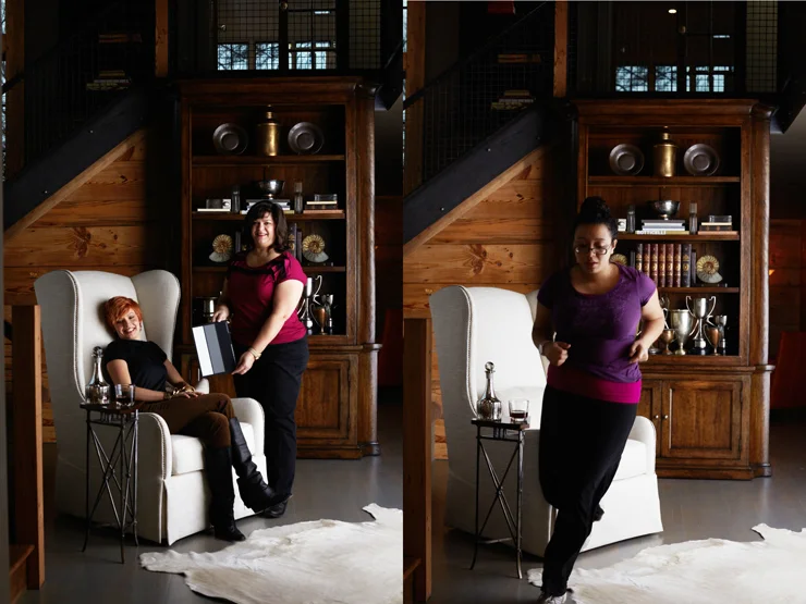  Best photo assistants Alicia & Maria even run to get things done on time.
