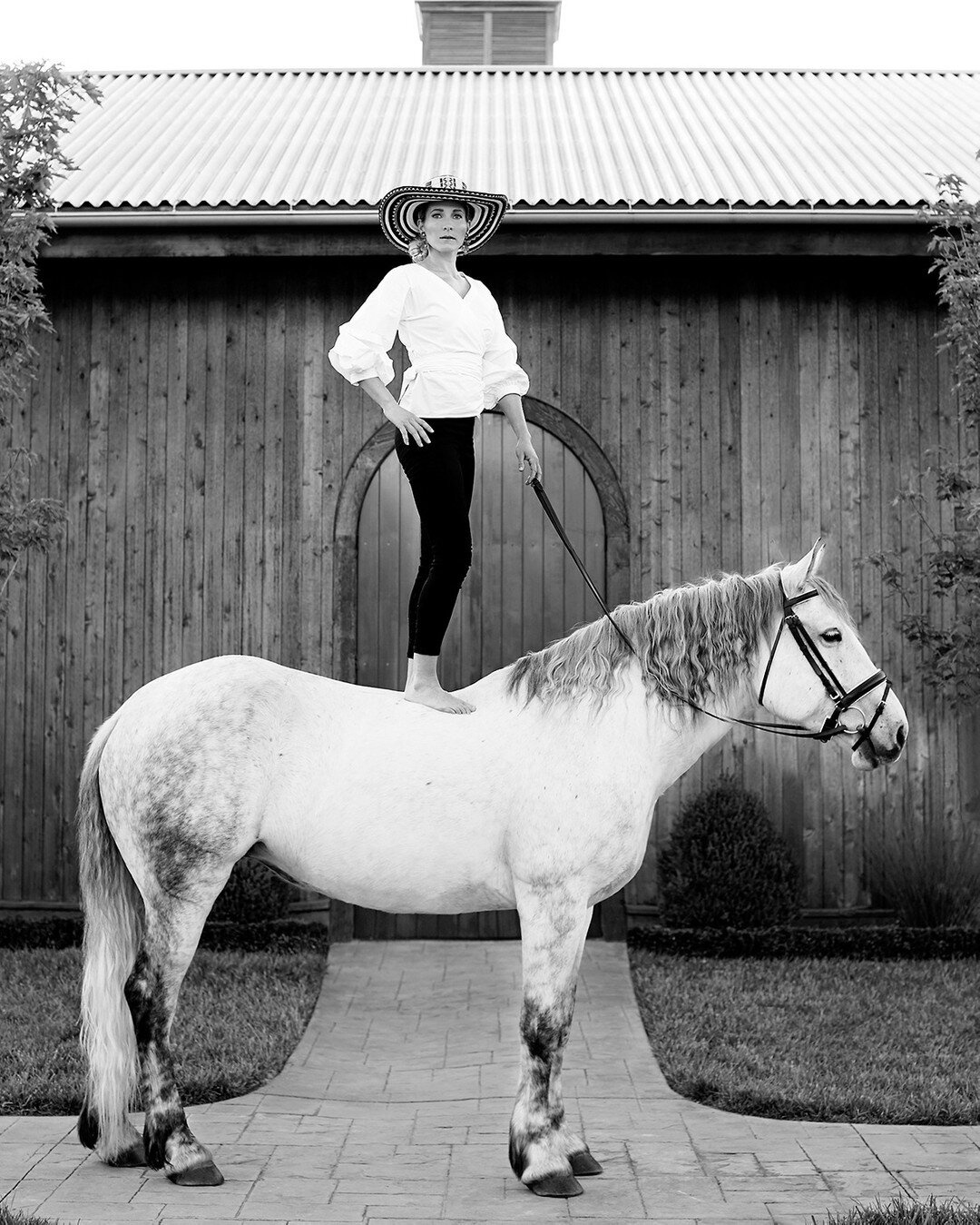 This is the Colombian sombrero that was my inspiration for this equine ahoot . . . I had the privilege of spending a week photographing a Zen&ugrave; community and being able to purchase this gorgeous hat.

So proud of my horse Bront&euml; for allowi