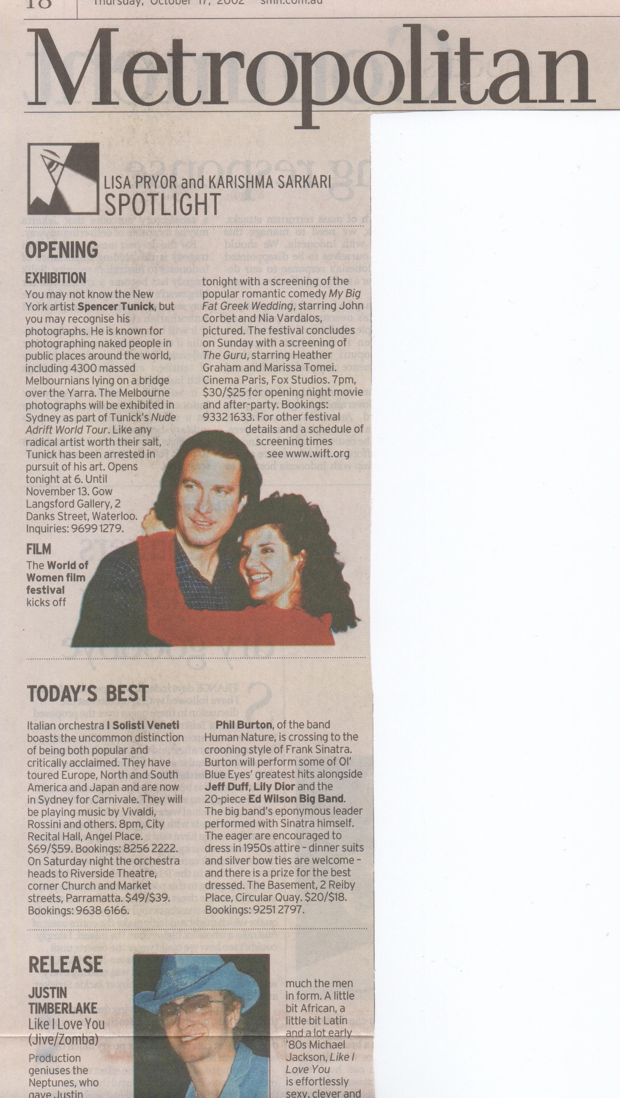 Spotlight Column Metropolitan section October