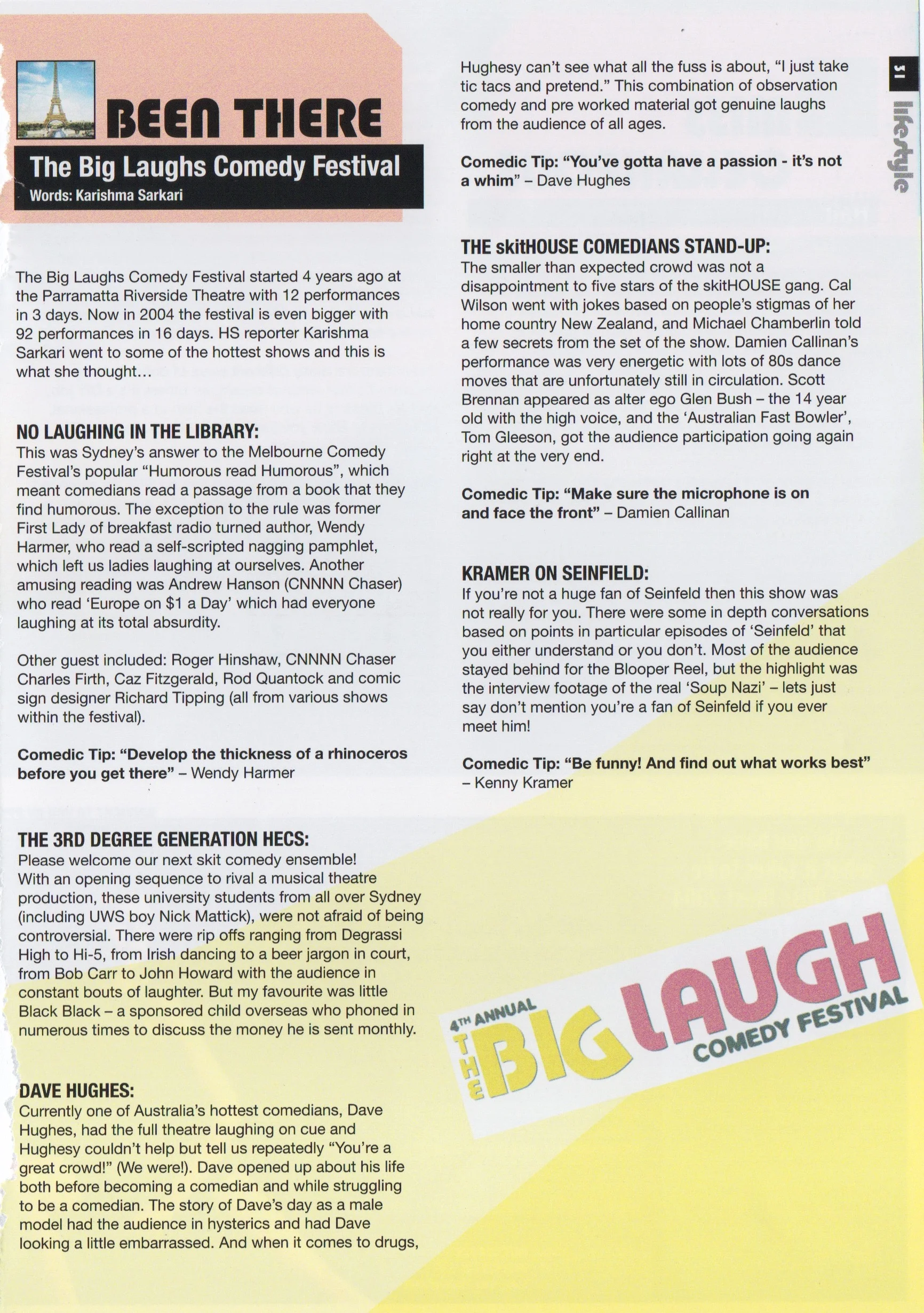 Comedy Festival Review - Hearsay Magazine