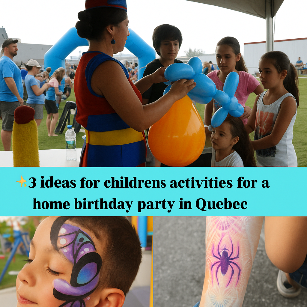 🌟3 ideas for children's entertainment for a birthday party at home in Quebec