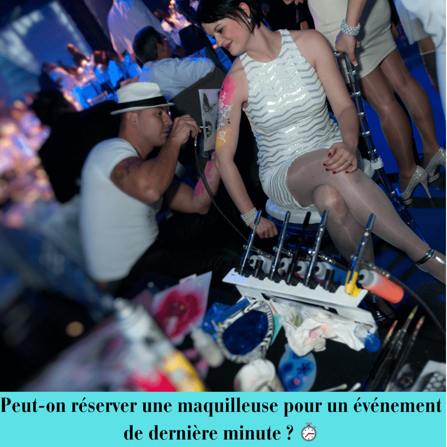 Peut-on réserver une maquilleuse pour un événement de dernière minute ? ⏱️
