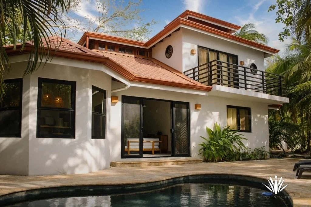 Casa Costa is your tropical home base in the heart of Playa Guiones. 🌴 

Just a short walk from the beach, restaurants, and shops, this spacious four-bedroom jungle retreat is perfect for families or groups looking to experience the best of Nosara.
