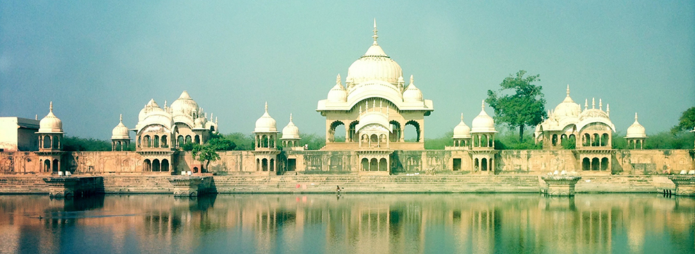Krishna temple near Vrindavan, Northern India.