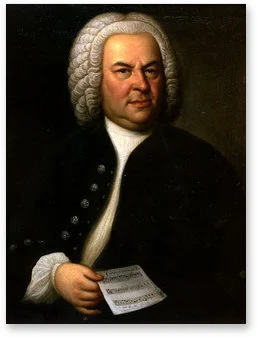 Portrait of Bach, aged 61, by E. G. Haussmann , 1748