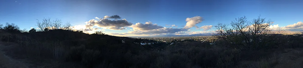 San Fernando Valley from Fryman Canyon trail, Los Angeles, California