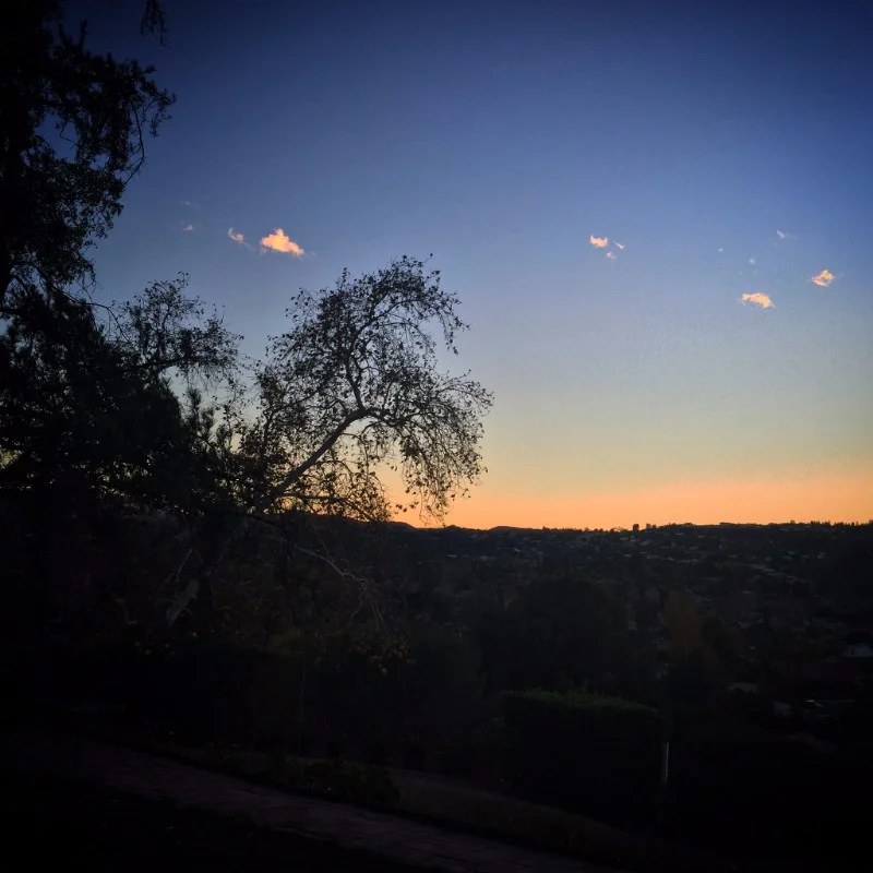 Skyview, dusk, West Hills, California
