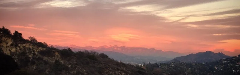 Sunset panorama, Southern California