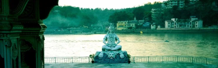 Statue of Shiva at rest, Rishikesh, India