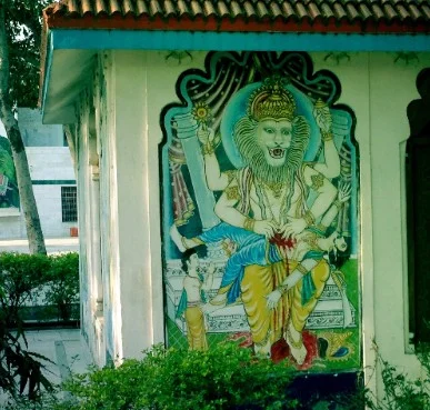 Image of Durga, Hindu temple, Vrindavan