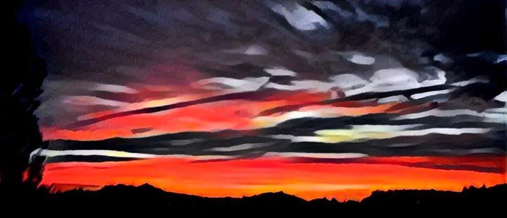 Sunset rendering