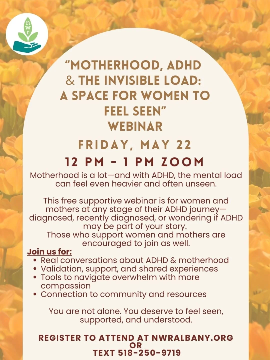 “Motherhood, ADHD & the Invisible Load: A Space for Women to Feel Seen”  Webinar