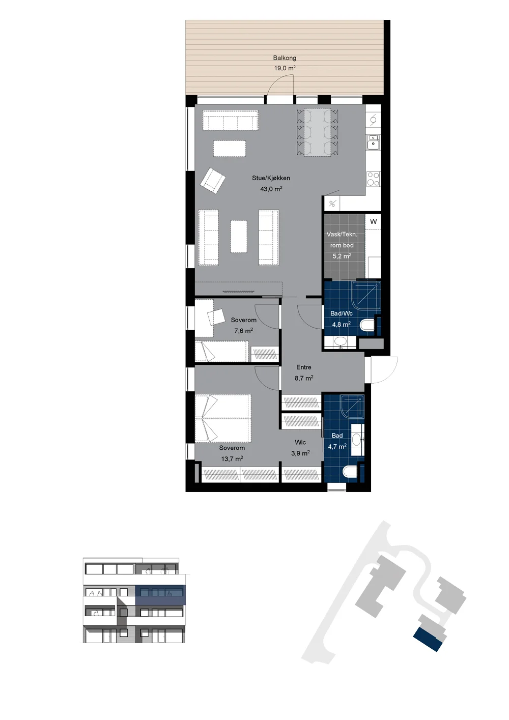Leilighet B H0301