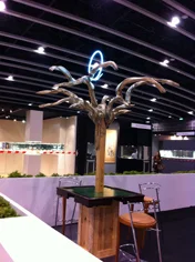 The moon tree without Mahjong (bird)  282 x 120 x 180cm