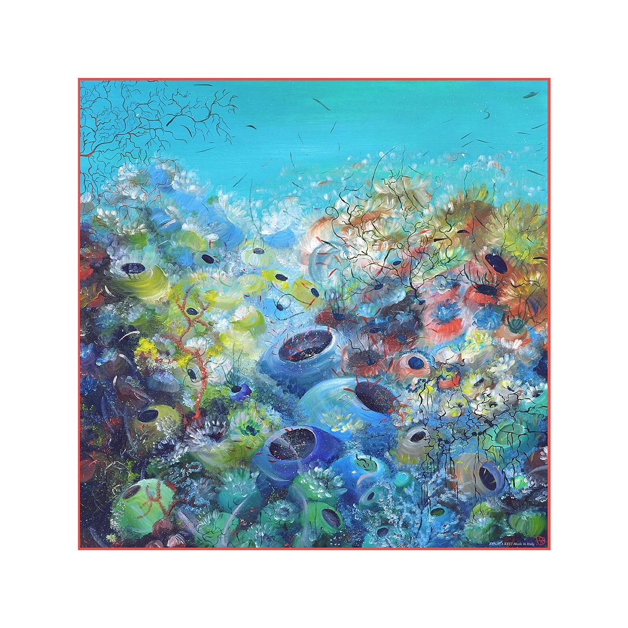 Ocean Blooming III - Scarf