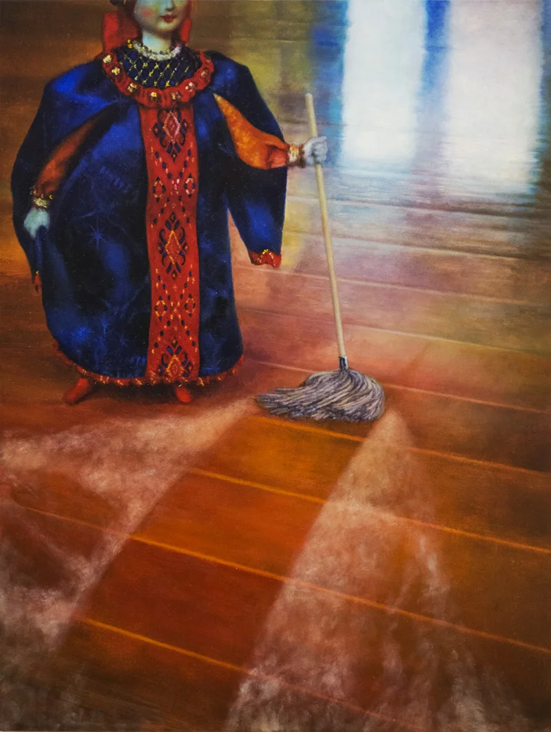 Little Helper, 12x16, oil on panel