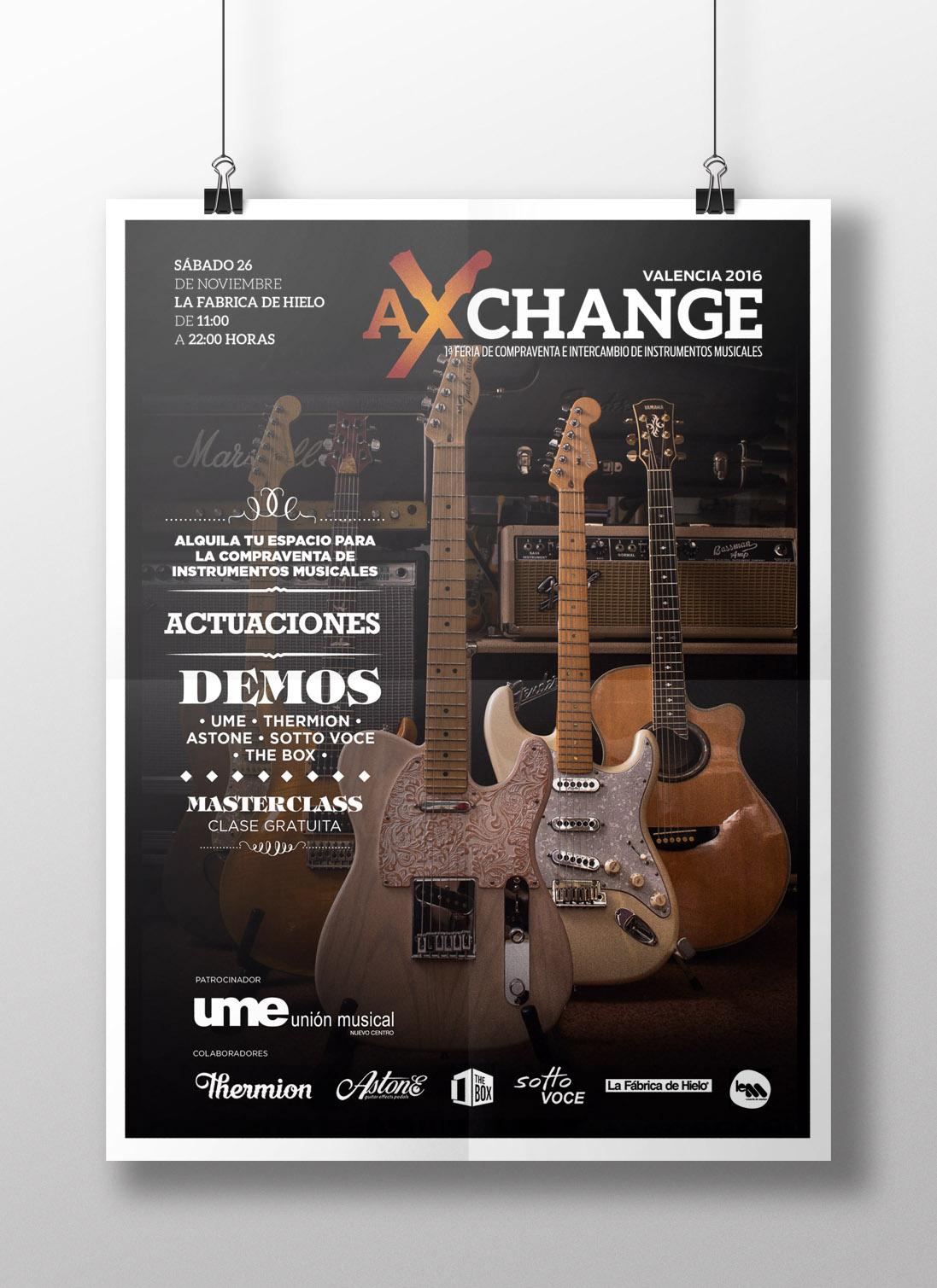 Incomparable debate Bosque AXchange. 1ª Feria de Compra-venta de Instrumentos musicales —  TAMMAT-estudio-de-branding