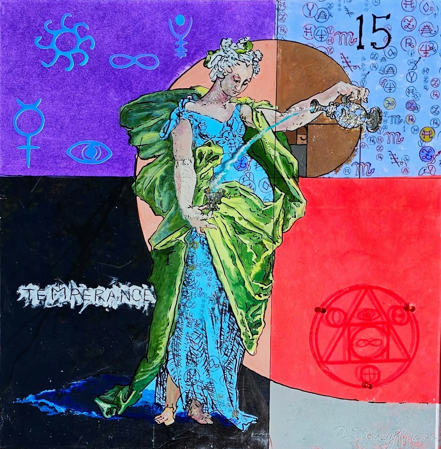 Temperance, (Tarot # 15), 2025