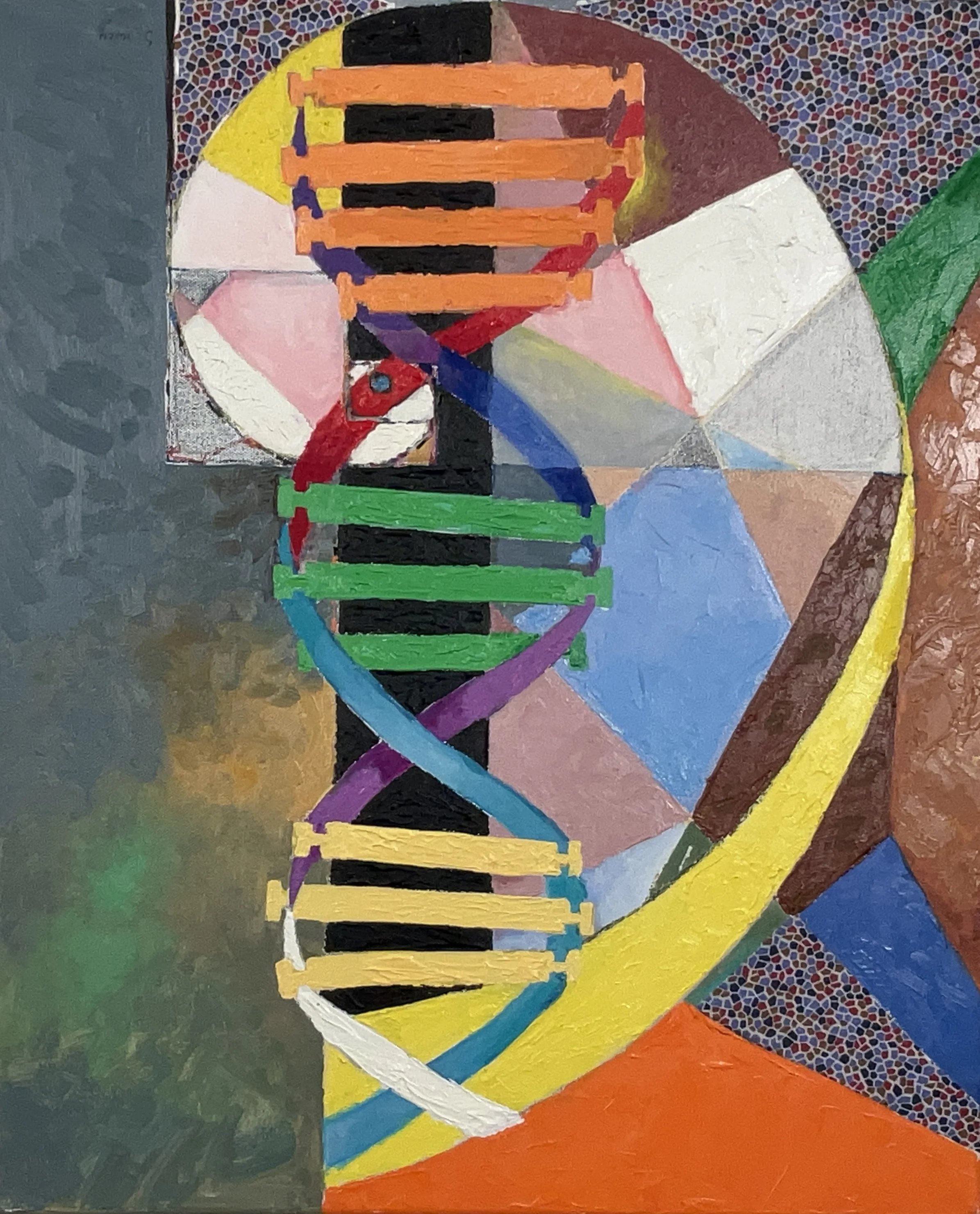 The Geometry of Being, 2025.  Oil on canvas, 24 x 20 inches