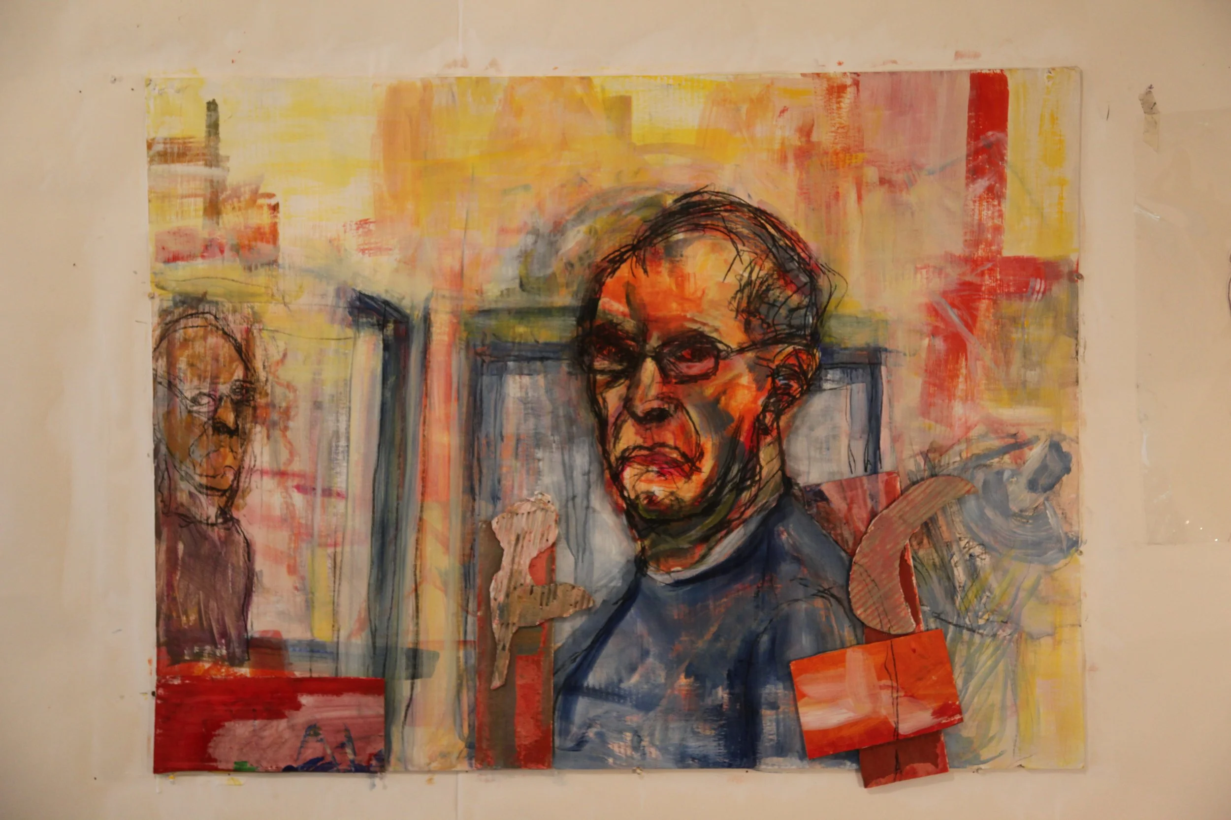 Self Portrait at Easel