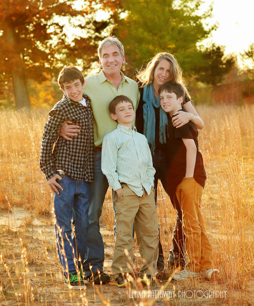 Kevin and Lucia with their boys, Gabe, Eli and Sammy!