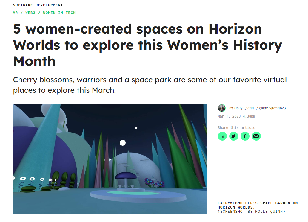 Hanami was featured in an article by Technical.ly for Women's History Month