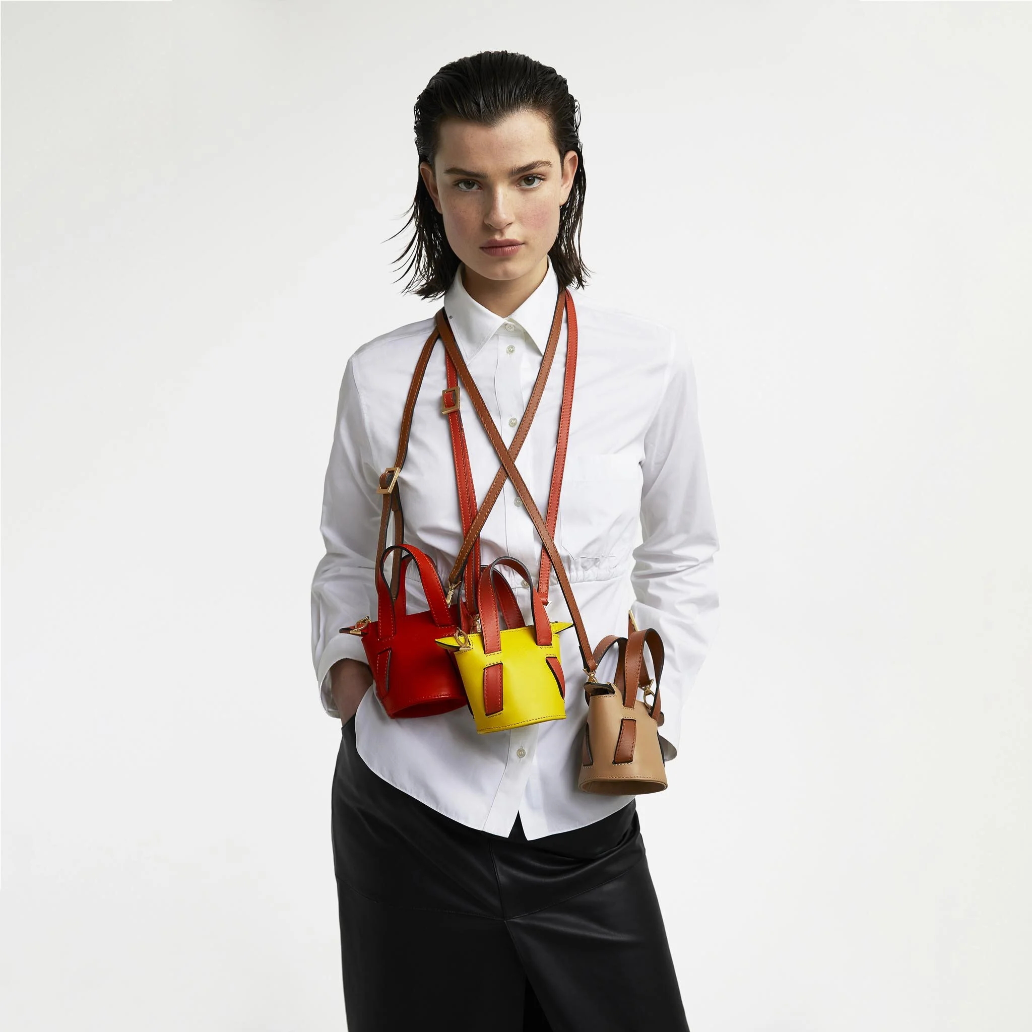 Green Mini Bucket Bag | Almira