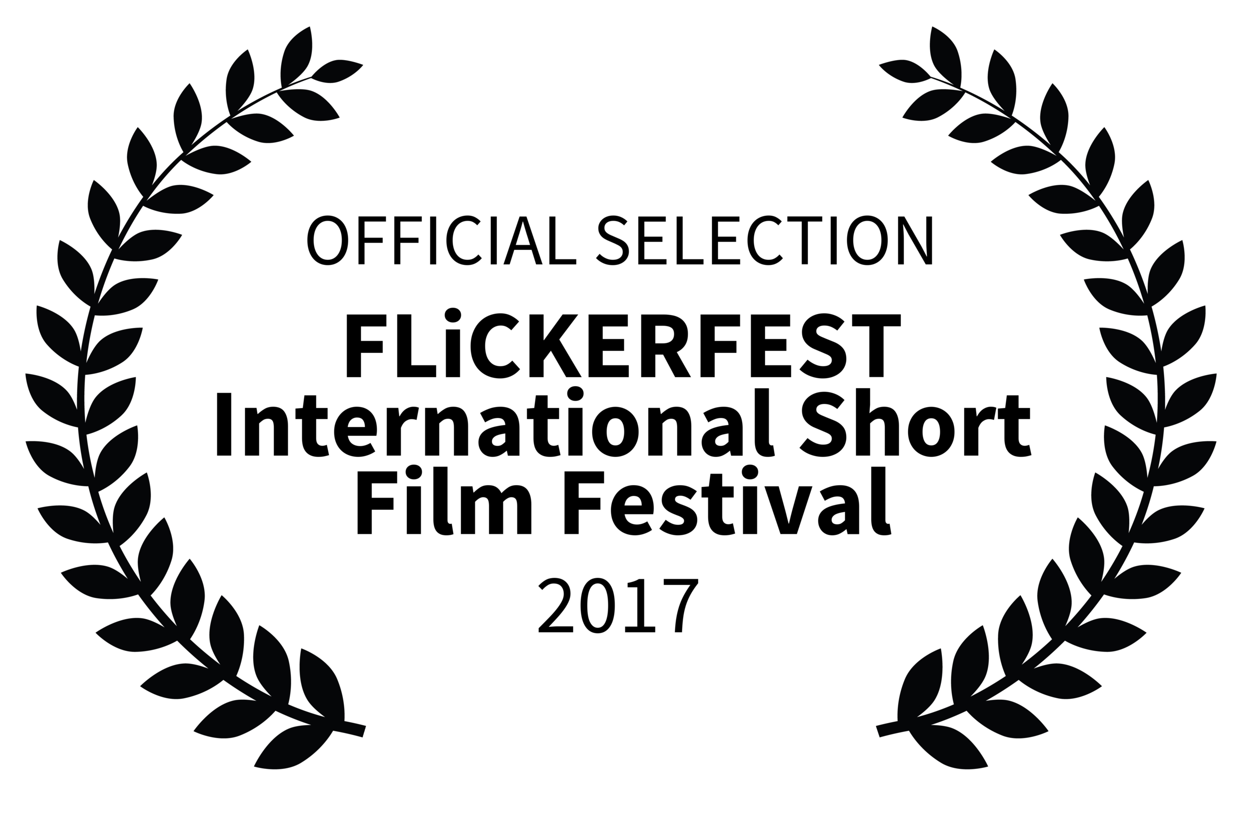 Laurels - Official Selection FLiCKERFEST International Short Film Festival 2017 (black on white).png